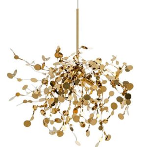 Lampa wisząca MONETE SINGLE złota – metal 154307 Lampa wisząca MONETE SINGLE złota – metal 154307