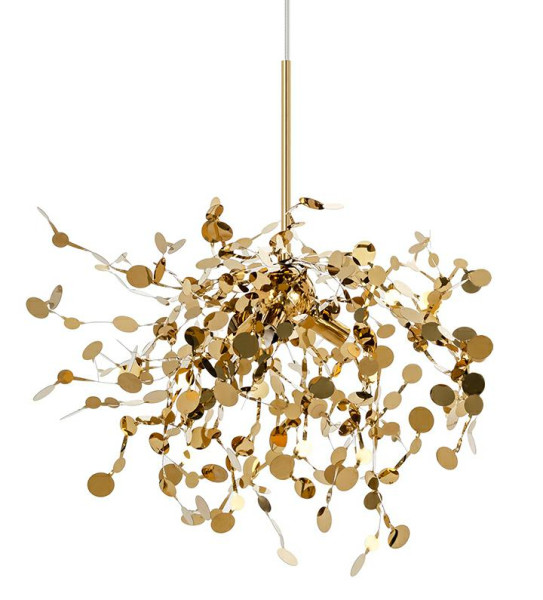 Lampa wisząca MONETE SINGLE złota - metal 154307
