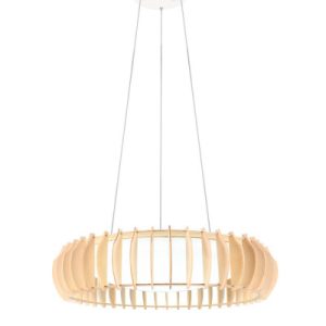 Lampa wisząca MONTE jasne drewno LED 1x40W Odcienie bieli 4700lm RL 836049 Lampa wisząca MONTE jasne drewno LED 1x40W Odcienie bieli 4700lm RL 836049