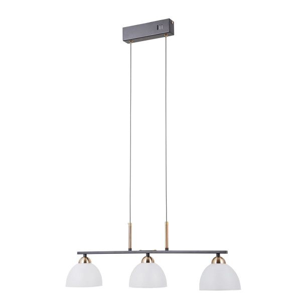 Lampa wisząca MONTIELA czarna matowa LED 3x15W Ciepła biel 772lm Italux 836361
