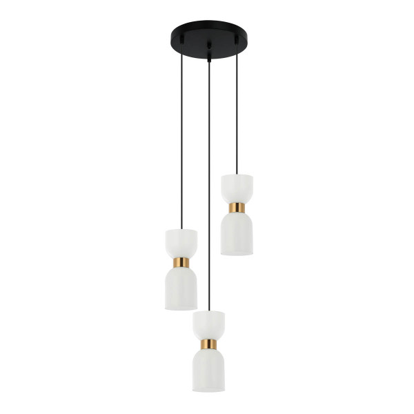 Lampa wisząca Monza mosiężne detale mosiężna 3xE27x40W IP20 Italux 1030019