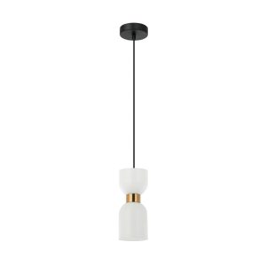 Lampa wisząca Monza mosiężny detal mosiężna 1xE27x40W IP20 Italux 1030026 Lampa wisząca Monza mosiężny detal mosiężna 1xE27x40W IP20 Italux 1030026