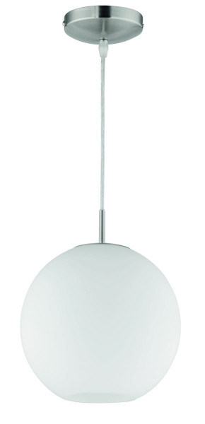 Lampa wisząca MOON srebrno-biała 1xE27x60W wym:150x25x25cm IP20 RL 1019242