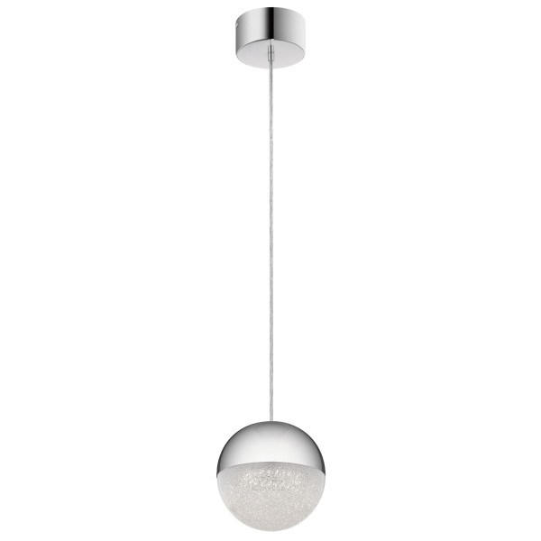 Lampa wisząca Moonlit polerowany chrom LED 1x20.9W 3000K 2131lm Quintiesse 849312