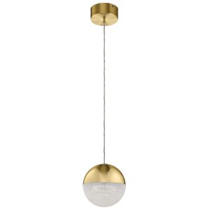 Lampa wisząca Moonlit szampańskie złoto LED 1×20.9W 3000K 2131lm Quintiesse 849520 Lampa wisząca Moonlit szampańskie złoto LED 1×20.9W 3000K 2131lm Quintiesse 849520
