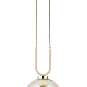 Lampa Wisząca Mora Beżowo-złota 1xE27 20 cm Nowoczesny Salon Taupe 759148 Lampa Wisząca Mora Beżowo-złota 1xE27 20 cm Nowoczesny Salon Taupe 759148