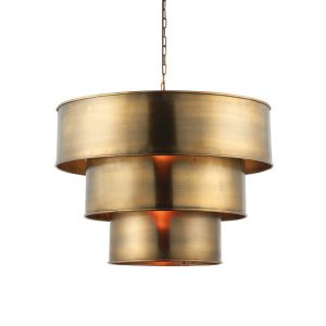 Lampa wisząca MORAD warstwowa postarzany mosiądz 1xE27x40W IP20 Endon 991307 Lampa wisząca MORAD warstwowa postarzany mosiądz 1xE27x40W IP20 Endon 991307