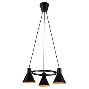 Lampa wisząca More 3-punktowa metalowa czarna 195386 Lampa wisząca More 3-punktowa metalowa czarna 195386