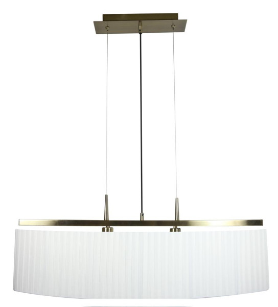 Lampa wisząca mosiądz-biała BERG 2xE14x40W wym: 115x50x19 cm Candellux 856066