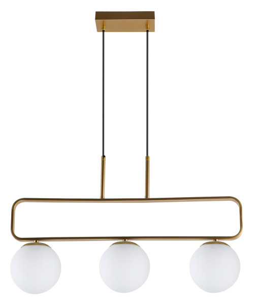 Lampa wisząca mosiądz-biała Jove 3xG9x15W wym: 110x60x12 cm Candellux 925417