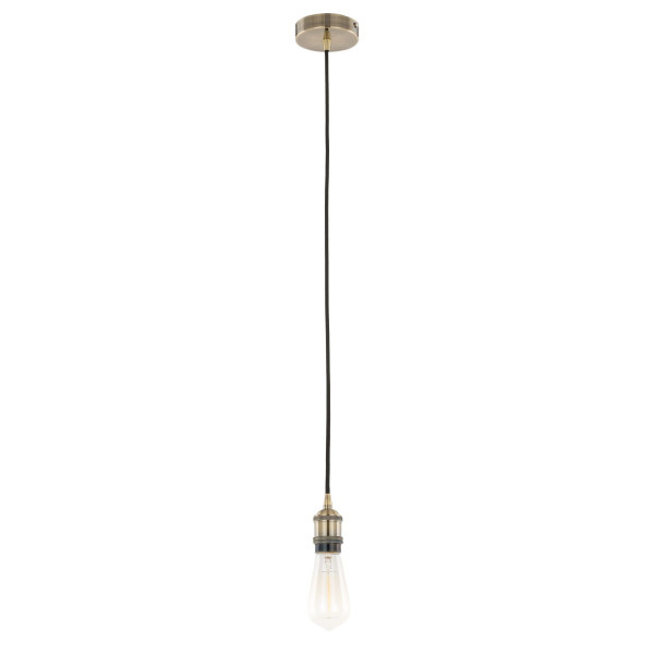 Lampa wisząca mosiądz Classo 1xE27x40W wym: 150x10x10 cm Italux 854394