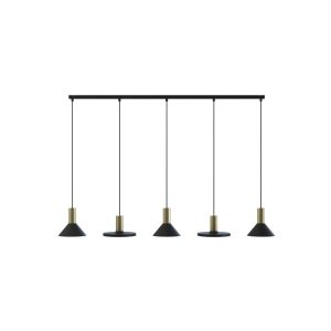 Lampa wisząca mosiądz-czarna HERMANOS 5xGU10x10W Nowodvorski 856481 Lampa wisząca mosiądz-czarna HERMANOS 5xGU10x10W Nowodvorski 856481