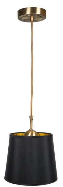 Lampa wisząca mosiądz-czarna MILONGA 1xE27x60W wym: 120x20x20 cm Candellux 856464