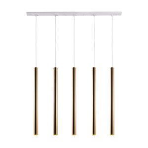 Lampa wisząca mosiądz polerowano-biała AKADI 5xGU10x4W Amplex 846107 Lampa wisząca mosiądz polerowano-biała AKADI 5xGU10x4W Amplex 846107