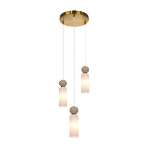 Lampa wisząca mosiądz SANTOS 3xG9x40W wym: 173,5x25x25 cm Italux 836026 Lampa wisząca mosiądz SANTOS 3xG9x40W wym: 173,5x25x25 cm Italux 836026