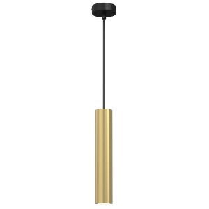 Lampa wisząca mosiądz szczotkowana-czarna Raito 1xGU10x8W Luminex 845942 Lampa wisząca mosiądz szczotkowana-czarna Raito 1xGU10x8W Luminex 845942