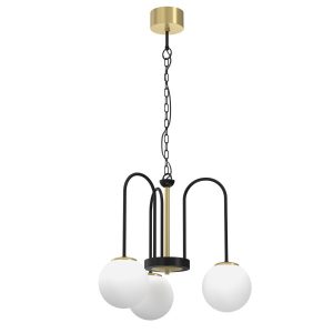 Lampa wisząca mosiądz szczotkowany Cambridge 3xE14x15W Luminex 847510 Lampa wisząca mosiądz szczotkowany Cambridge 3xE14x15W Luminex 847510