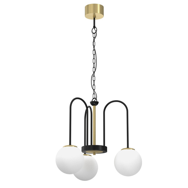 Lampa wisząca mosiądz szczotkowany Cambridge 3xE14x15W Luminex 847510