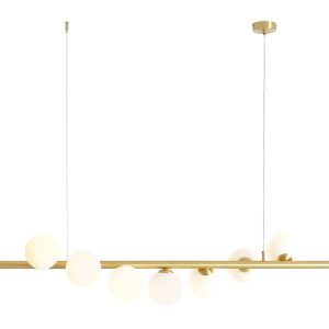 Lampa wisząca mosiądz Wave 7xE14x10W wym: 166x168x32 cm Aldex 852613 Lampa wisząca mosiądz Wave 7xE14x10W wym: 166x168x32 cm Aldex 852613