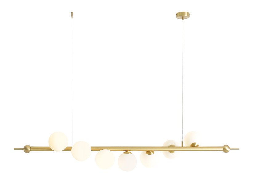 Lampa wisząca mosiądz Wave 7xE14x10W wym: 166x168x32 cm Aldex 852613