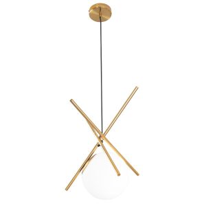 Lampa wisząca mosiądz XENA 1xE27x60W wym: 140x20x20 cm Maxlight 845293 Lampa wisząca mosiądz XENA 1xE27x60W wym: 140x20x20 cm Maxlight 845293