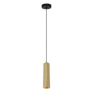 Lampa wisząca mosiężno-czarna ANDER 1xGU10x10W wym: 130×5,8×5,8 cm Italux 845643 Lampa wisząca mosiężno-czarna ANDER 1xGU10x10W wym: 130×5,8×5,8 cm Italux 845643