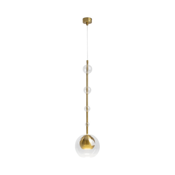 Lampa wisząca mosiężno-przezroczysta Ros 1xGU10x28W Maytoni 849534