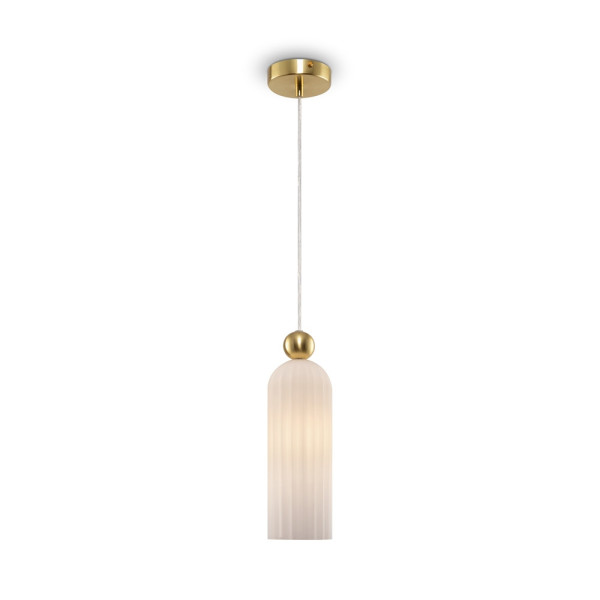 Lampa wisząca mosiężno-złota ANTIC 1xE14x40W wym: 187,5x10x10 cm Maytoni 852321