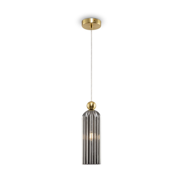Lampa wisząca mosiężno-złota ANTIC 1xE14x40W wym: 187,5x10x10 cm Maytoni 852213