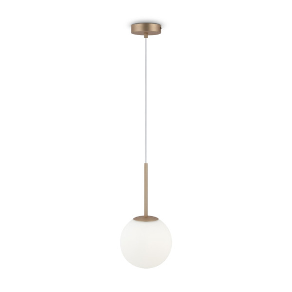 Lampa wisząca mosiężno-złota BASIC FORM 1xE14x40W wym: 180x18x18 cm Maytoni 852284