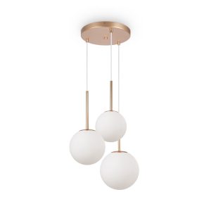 Lampa wisząca mosiężno-złota BASIC FORM 3xE14x40W wym: 180x40x40 cm Maytoni 852231 Lampa wisząca mosiężno-złota BASIC FORM 3xE14x40W wym: 180x40x40 cm Maytoni 852231