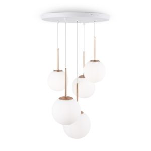 Lampa wisząca mosiężno-złota BASIC FORM 5xE14x40W wym: 180x58x58 cm Maytoni 852305 Lampa wisząca mosiężno-złota BASIC FORM 5xE14x40W wym: 180x58x58 cm Maytoni 852305