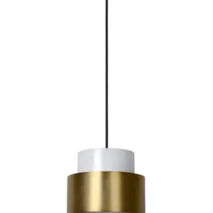 Lampa wisząca mosiężno-złota-biała FIRMIN 1xE27x40W Lucide 850147 Lampa wisząca mosiężno-złota-biała FIRMIN 1xE27x40W Lucide 850147