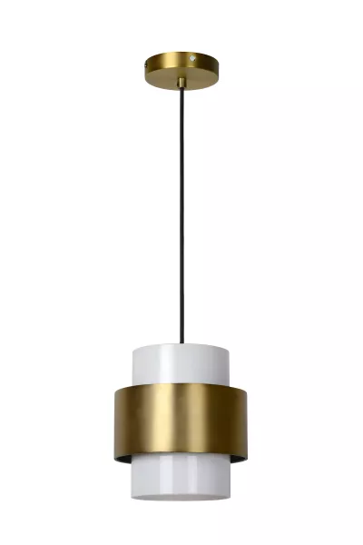 Lampa wisząca mosiężno-złota-biała FIRMIN 1xE27x40W Lucide 850147
