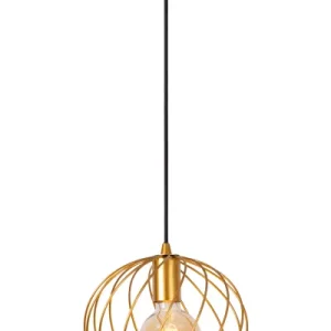 Lampa wisząca mosiężno-złota DANZA 1xE27x40W wym: 155x25x25 cm Lucide 850240 Lampa wisząca mosiężno-złota DANZA 1xE27x40W wym: 155x25x25 cm Lucide 850240
