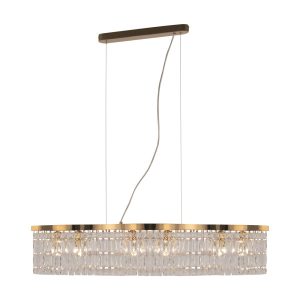 Lampa wisząca mosiężno-złota DUNE 6xE14x60W wym: 138x93x12,3 cm Maytoni 856373 Lampa wisząca mosiężno-złota DUNE 6xE14x60W wym: 138x93x12,3 cm Maytoni 856373