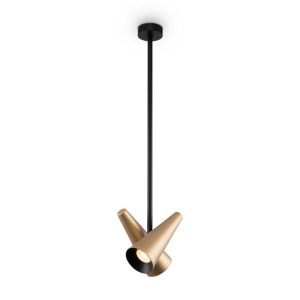 Lampa wisząca mosiężno-złota GIRO 2xGU10x50W wym: 78x21x21 cm Maytoni 852216 Lampa wisząca mosiężno-złota GIRO 2xGU10x50W wym: 78x21x21 cm Maytoni 852216