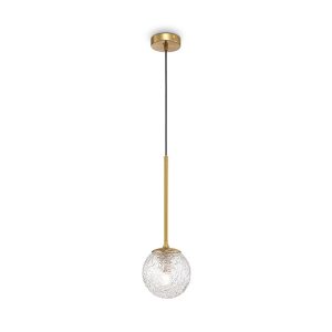 Lampa wisząca mosiężno-złota LIGERO 1xE27x40W wym: 150x15x15 cm Maytoni 856301 Lampa wisząca mosiężno-złota LIGERO 1xE27x40W wym: 150x15x15 cm Maytoni 856301