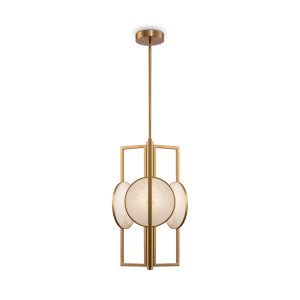 Lampa wisząca mosiężno-złota MARMO 3xE14x40W wym: 92,7×30,5×30,5 cm Maytoni 851922 Lampa wisząca mosiężno-złota MARMO 3xE14x40W wym: 92,7×30,5×30,5 cm Maytoni 851922