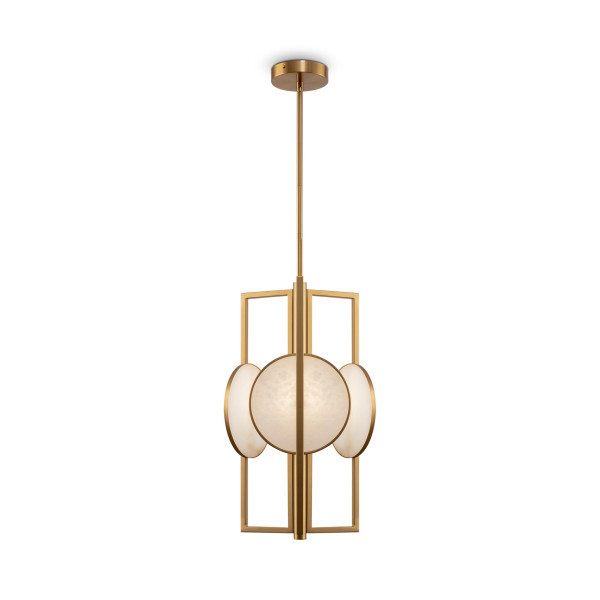 Lampa wisząca mosiężno-złota MARMO 3xE14x40W wym: 92,7x30,5x30,5 cm Maytoni 851922