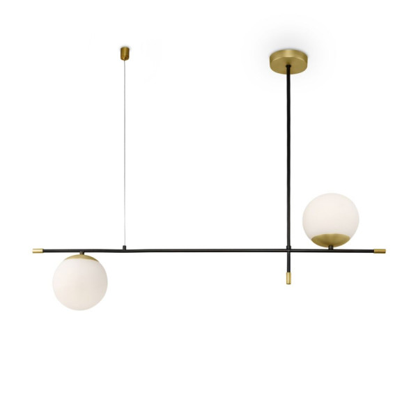 Lampa wisząca mosiężno-złota NOSTALGIA 2xE14x40W wym: 76x15x95 cm Maytoni 854360