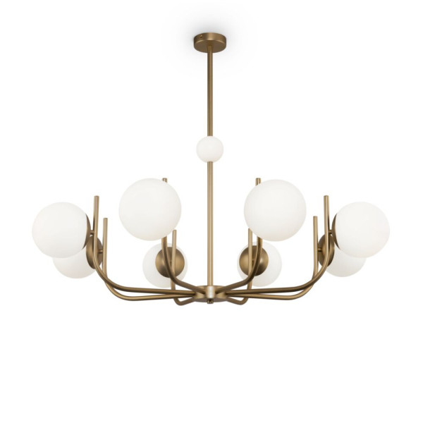 Lampa wisząca mosiężno-złota RENDEZ-VOUS 8xE14x40W wym:79,2x103x103 Maytoni 864411