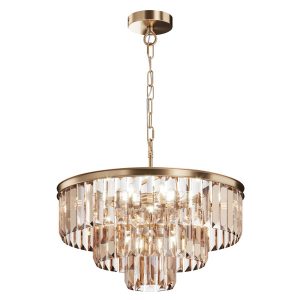 Lampa wisząca mosiężno-złota REVERO 7xE14x40W wym: 115x50x50 cm Maytoni 852095 Lampa wisząca mosiężno-złota REVERO 7xE14x40W wym: 115x50x50 cm Maytoni 852095