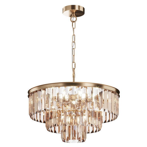 Lampa wisząca mosiężno-złota REVERO 7xE14x40W wym: 115x50x50 cm Maytoni 852095