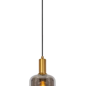 Lampa wisząca mosiężno-złota-szara JOANET 1xE27x40W Lucide 850339 Lampa wisząca mosiężno-złota-szara JOANET 1xE27x40W Lucide 850339