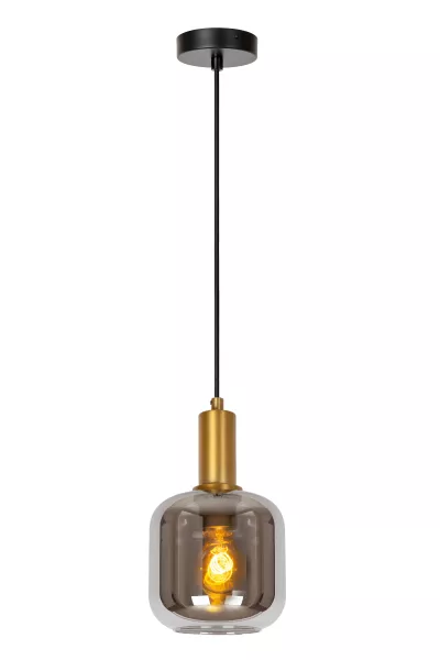 Lampa wisząca mosiężno-złota-szara JOANET 1xE27x40W Lucide 850339