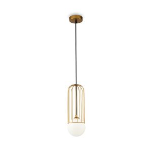 Lampa wisząca mosiężno-złota TELFORD 1xG9x25W wym: 168x12x12 cm Maytoni 851959 Lampa wisząca mosiężno-złota TELFORD 1xG9x25W wym: 168x12x12 cm Maytoni 851959