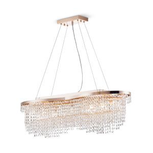 Lampa wisząca mosiężno-złota TOILS 7xE14x60W wym: 68×93,3×24 cm Maytoni 852031 Lampa wisząca mosiężno-złota TOILS 7xE14x60W wym: 68×93,3×24 cm Maytoni 852031