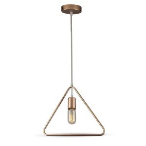 Lampa wisząca mosiężno-złota VT-7321-CG 1xE27x60W wym: 135x32x32 cm V-TAC 850887 Lampa wisząca mosiężno-złota VT-7321-CG 1xE27x60W wym: 135x32x32 cm V-TAC 850887