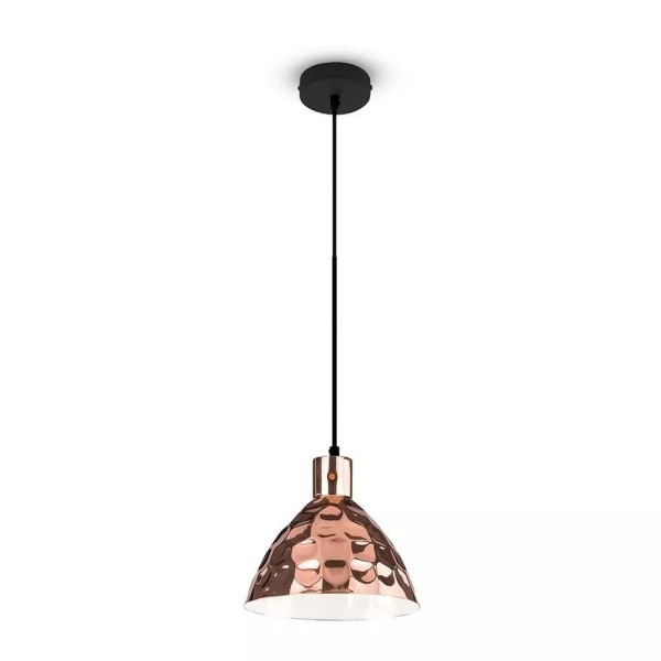 Lampa wisząca mosiężno-złota VT-8300 1xE27x60W wym: 100x30x30 cm V-TAC 850919